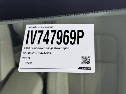 Used 2020 Land Rover Range Rover Sport SE AWD/4WD image 31