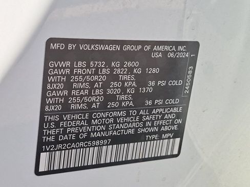 Used 2024 Volkswagen Atlas SE FWD image 24
