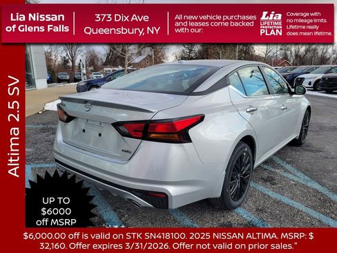 New 2025 Nissan Altima 2.5 SV w/ SV Special Edition Package image 3