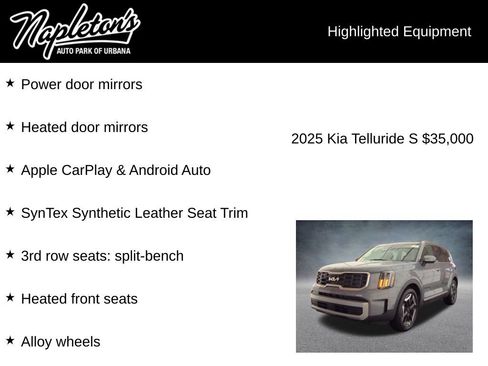 Used 2025 Kia Telluride S FWD image 7