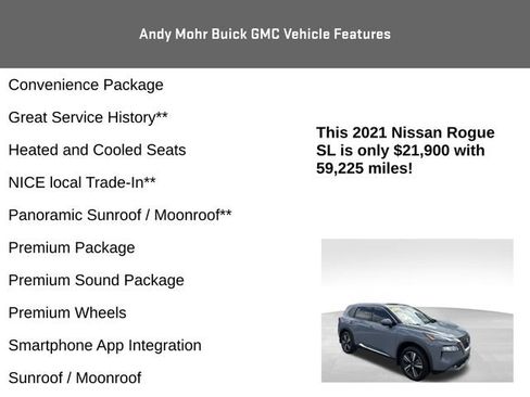 Used 2021 Nissan Rogue SL FWD image 8