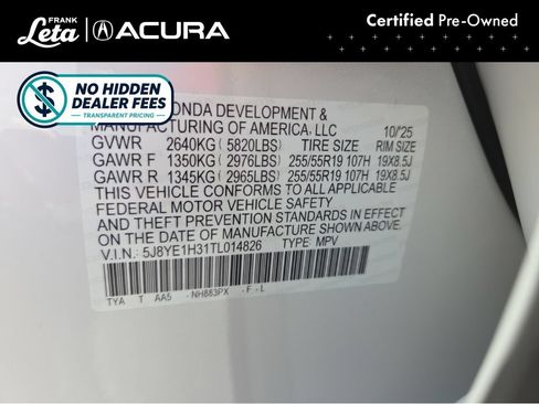 Used 2026 Acura MDX SH-AWD image 34