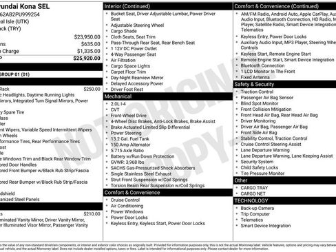 Certified 2023 Hyundai Kona SEL image 35