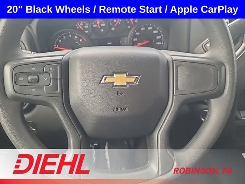 Used 2025 Chevrolet Silverado 1500 Custom w/ Turbomax Blackout Package AWD/4WD image 16