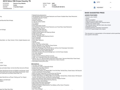 Used 2019 Volvo V90 T6 Cross Country w/ Advanced Package image 4