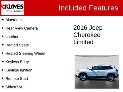 Used 2016 Jeep Cherokee Limited AWD/4WD image 2