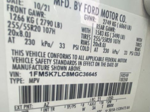 Certified 2021 Ford Explorer King Ranch image 33