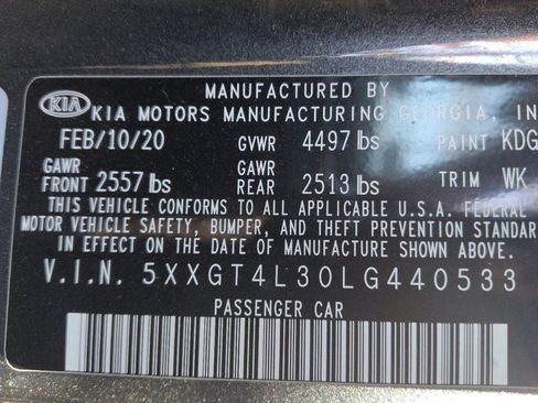 Used 2020 Kia Optima LX image 33