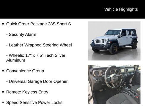 Used 2018 Jeep Wrangler Unlimited Sport S AWD/4WD image 11