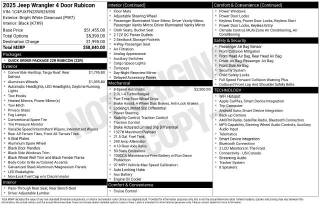Used 2025 Jeep Wrangler Unlimited Rubicon AWD/4WD image 12