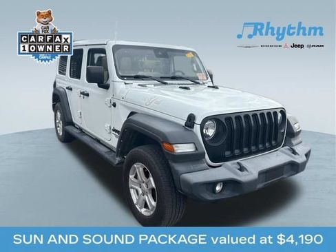 Used 2021 Jeep Wrangler Unlimited Sport w/ Sun And Sound Package AWD/4WD image 1