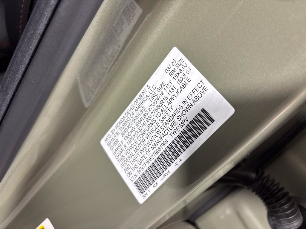 Certified 2026 Honda Passport TrailSport Elite image 36