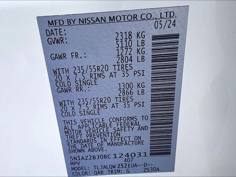 Certified 2024 Nissan Murano SV w/ SV Midnight Edition Package image 33