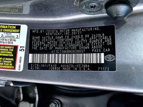 Used 2022 Toyota Camry LE FWD image 16
