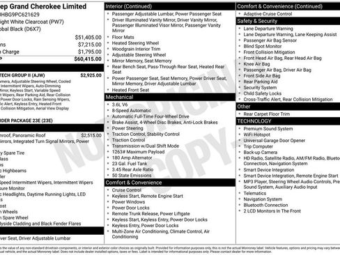 Certified 2023 Jeep Grand Cherokee Limited w/ Luxury Tech Group II AWD/4WD image 42