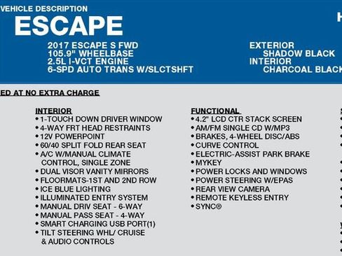 Used 2017 Ford Escape S image 15