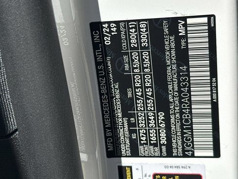 Certified 2024 Mercedes-Benz EQE 350+ 4MATIC SUV image 43