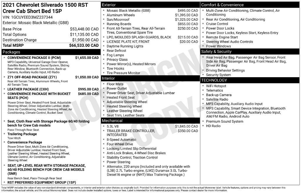 Used 2021 Chevrolet Silverado 1500 RST w/ Convenience Package II AWD/4WD image 43