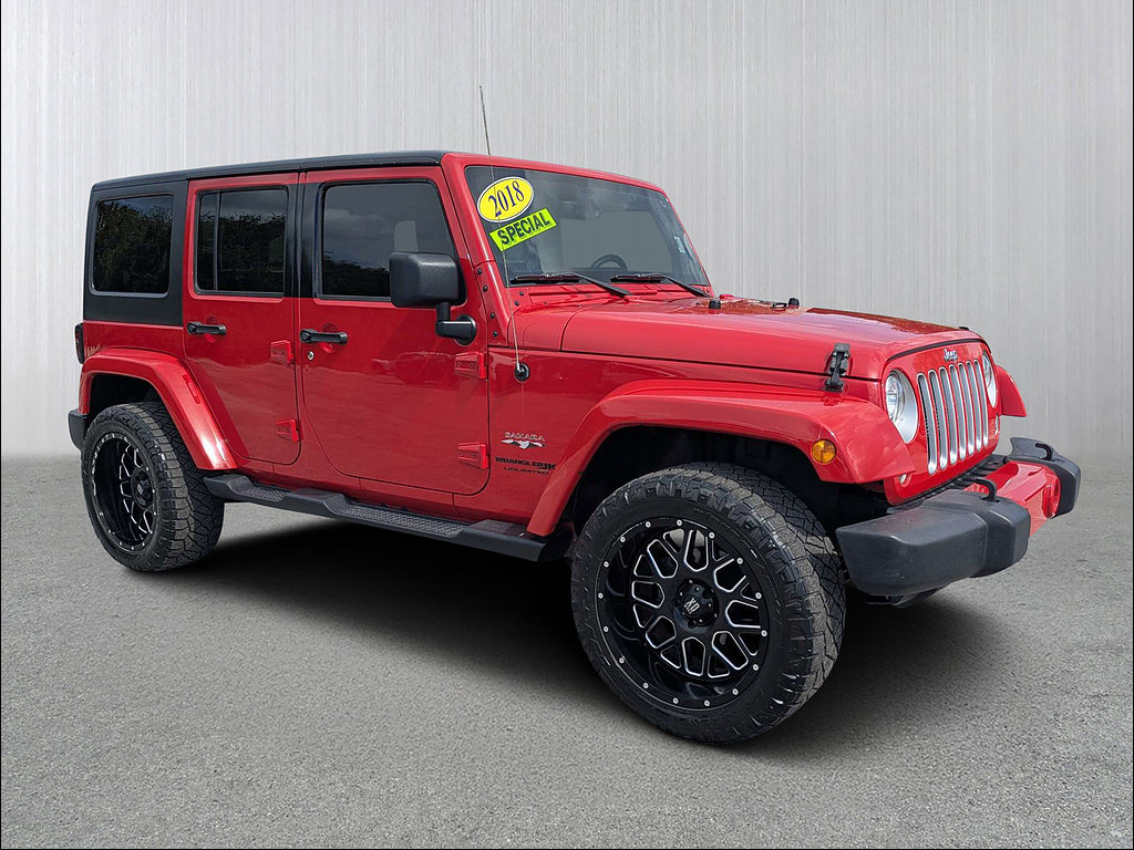 Used 2018 Jeep Wrangler Unlimited Sahara AWD/4WD image 1