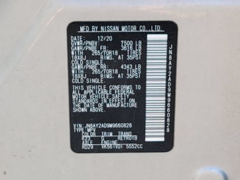 Used 2021 Nissan Armada SV AWD/4WD image 17