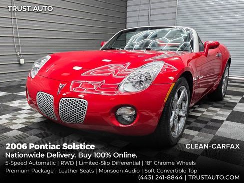 Used 2006 Pontiac Solstice Convertible w/ Premium Package RWD image 1