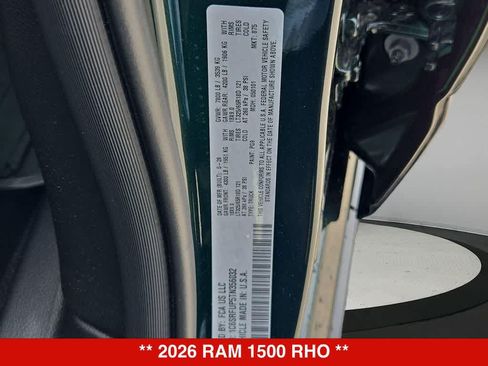 New 2026 RAM 1500 RHO AWD/4WD image 37