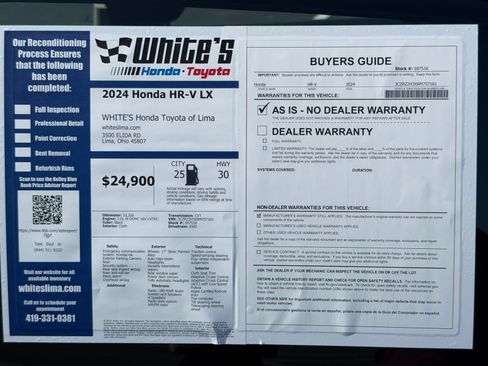 Used 2024 Honda HR-V LX image 31