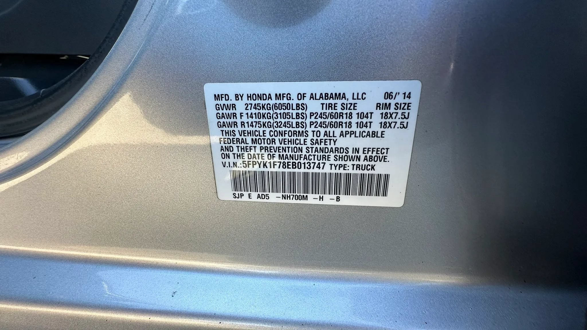 Used 2014 Honda Ridgeline Sport image 14