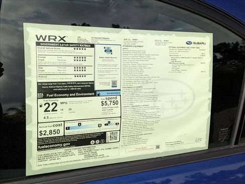 New 2026 Subaru WRX Premium AWD/4WD image 19