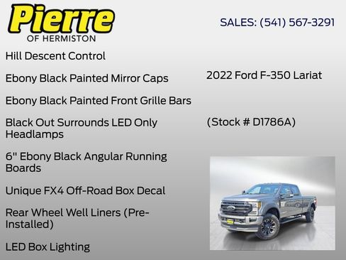 Used 2022 Ford F350 Lariat w/ Black Appearance Package AWD/4WD image 36