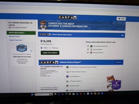 Used 2019 Subaru Crosstrek 2.0i Limited w/ Popular Package #4 image 3