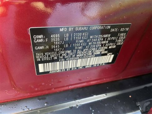 Used 2018 Subaru Outback 2.5i Limited image 10