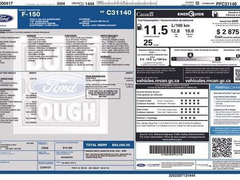 Used 2023 Ford F150 Lariat w/ Equipment Group 502A High AWD/4WD image 3