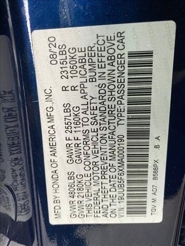 Used 2021 Acura TLX w/ Advance Package FWD image 20