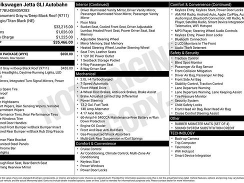 Used 2025 Volkswagen Jetta GLI Autobahn w/ GLI Black Package image 17