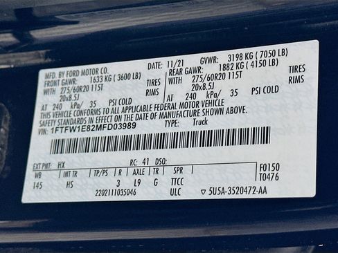 Used 2021 Ford F150 Lariat w/ Equipment Group 502A High image 12