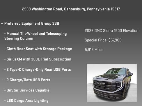 Certified 2026 GMC Sierra 1500 Elevation w/ Elevation Premium Package AWD/4WD image 9