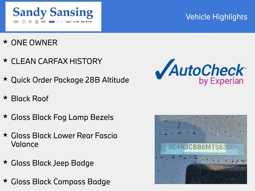 Used 2021 Jeep Compass Latitude FWD image 7