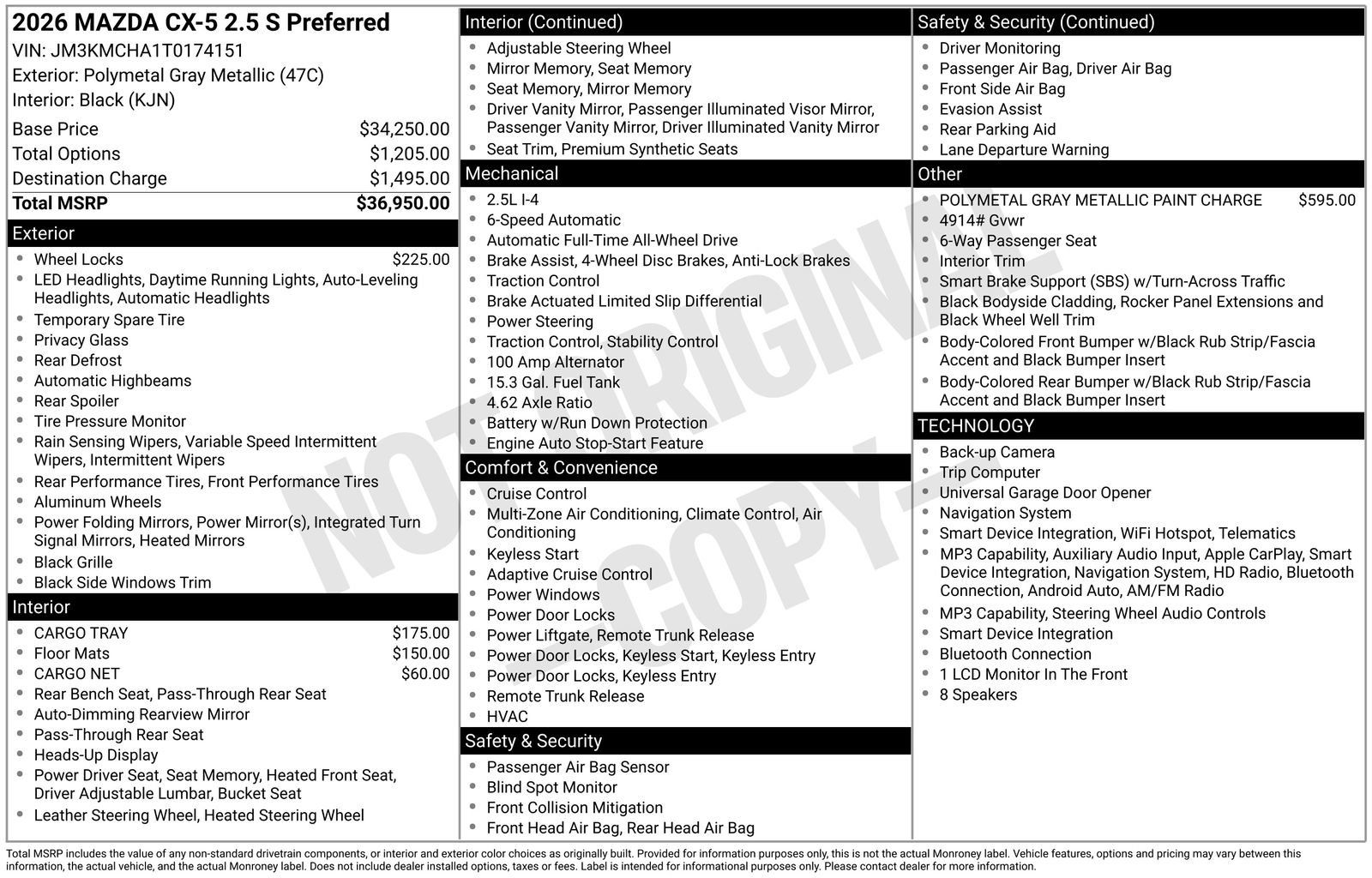 New 2026 MAZDA CX-5 Preferred AWD/4WD image 22
