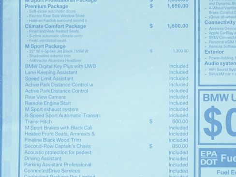 New 2027 BMW X7 xDrive40i w/ M Sport Package AWD/4WD image 8