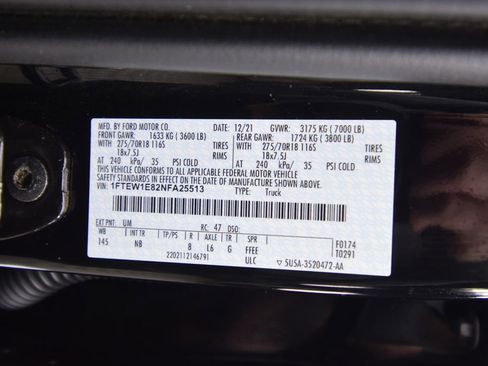 Used 2022 Ford F150 Tremor w/ Equipment Group 402A High image 31