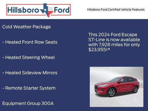 Certified 2024 Ford Escape ST-Line w/ Tech Pack #1 FWD image 5