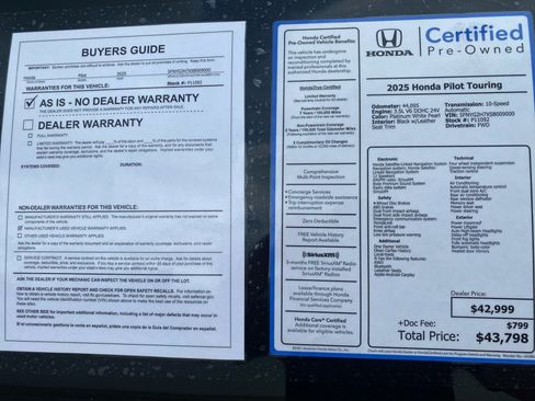 Certified 2025 Honda Pilot Touring image 37