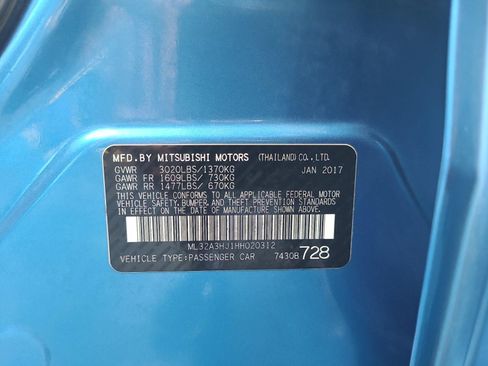 Used 2017 Mitsubishi Mirage ES FWD image 23