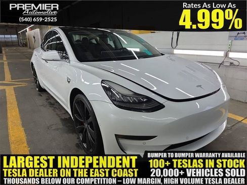Used 2020 Tesla Model 3 Performance AWD/4WD image 1