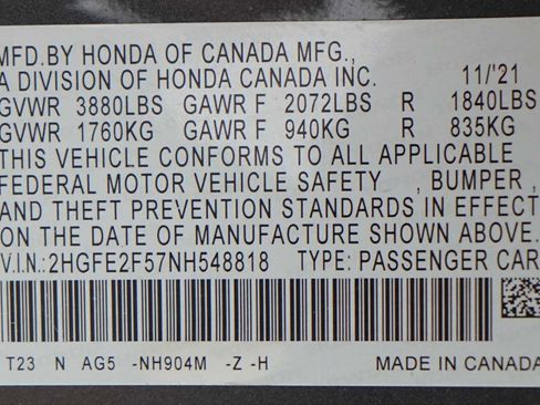 Used 2022 Honda Civic Sport image 30