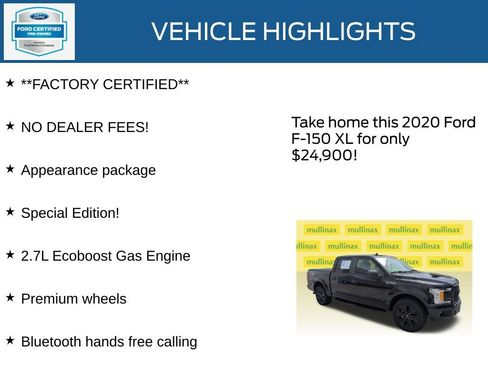 Used 2020 Ford F150 XL w/ Equipment Group 101A Mid RWD image 12