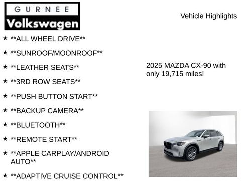 Used 2025 MAZDA CX-90 3.3 Turbo w/ Preferred Package AWD/4WD image 7