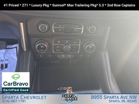Certified 2024 Chevrolet Tahoe Z71 w/ Luxury Package AWD/4WD image 16