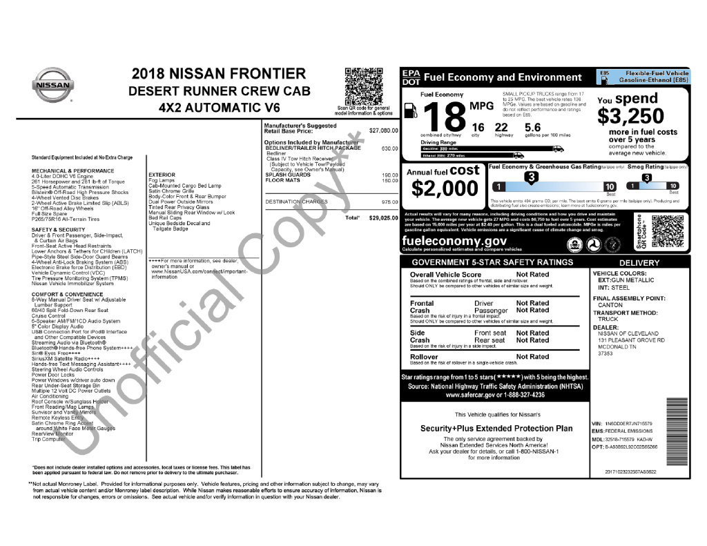 Used 2018 Nissan Frontier SV RWD image 27